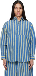 Toogood Blue & Green 'The Clown' Shirt
