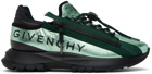 Givenchy Black & Green Spectre Sneakers