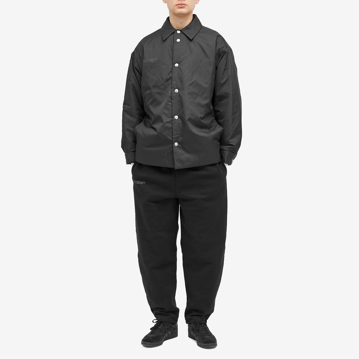 Pangaia Flower-Warmth Padded Overshirt in Black