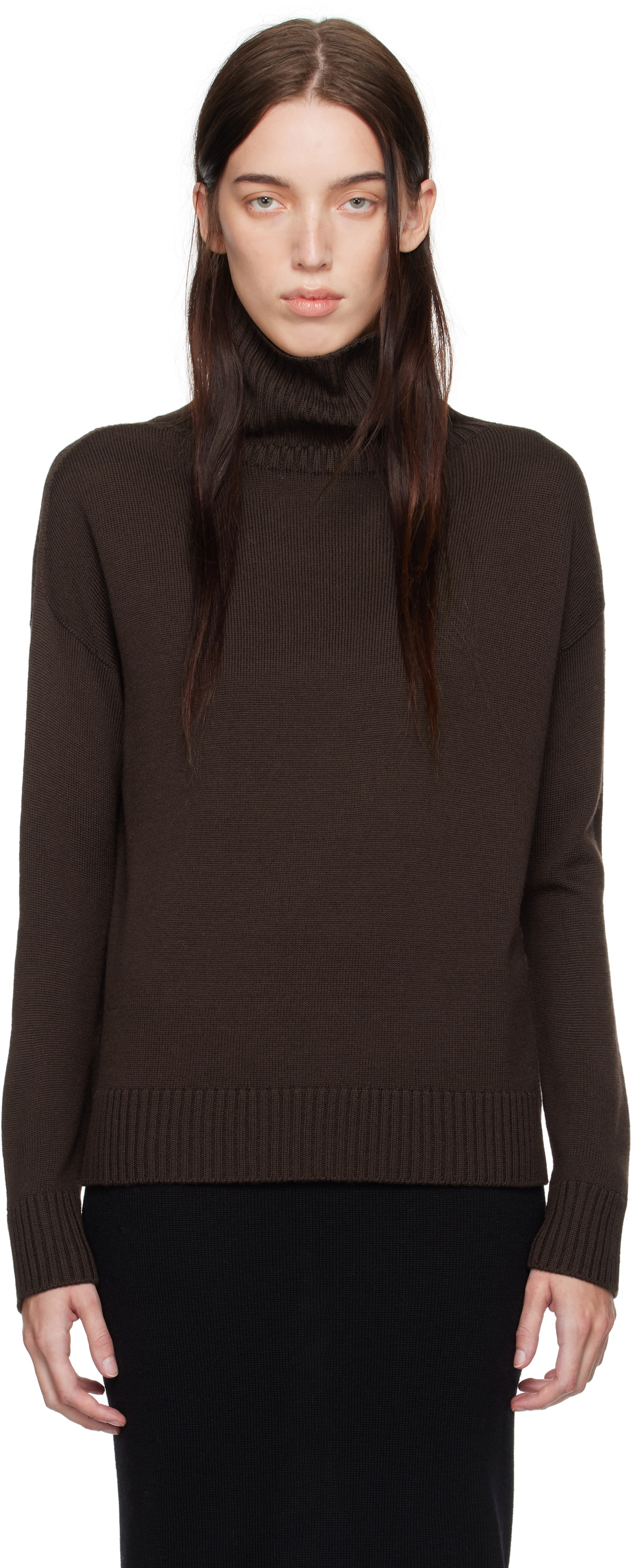 Max Mara Leisure Brown Superbo Turtleneck
