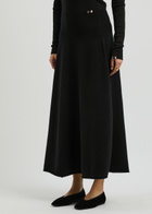 Extreme Cashmere N°388 Ease Cashmere-blend Midi Skirt - Black - One Size