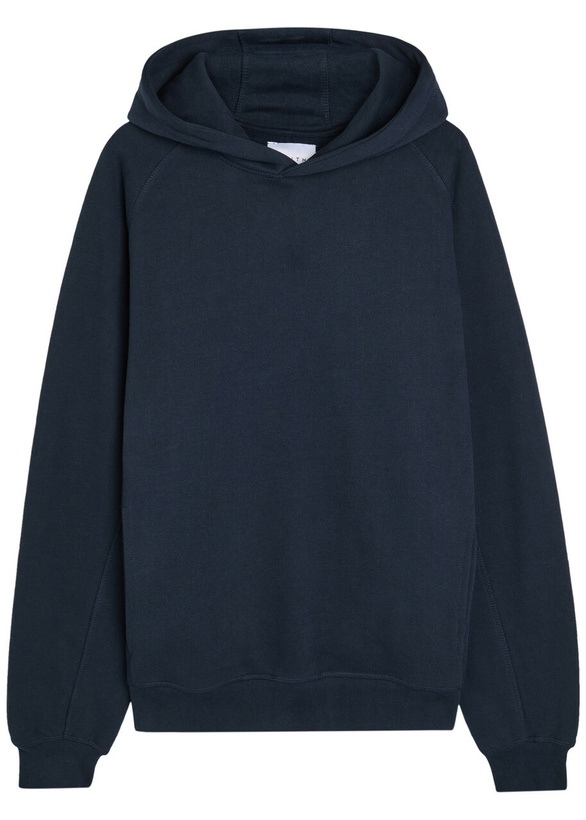 Photo: Raith Axel Hooded Cotton-blend Sweatshirt Navy