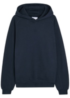 Raith Axel Hooded Cotton-blend Sweatshirt Navy