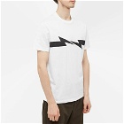 Neil Barrett Men's Horizontal Print Bolt T-Shirt in White/Black