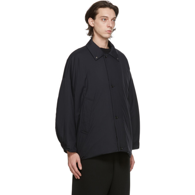 N.Hoolywood Black Balmacaan Jacket