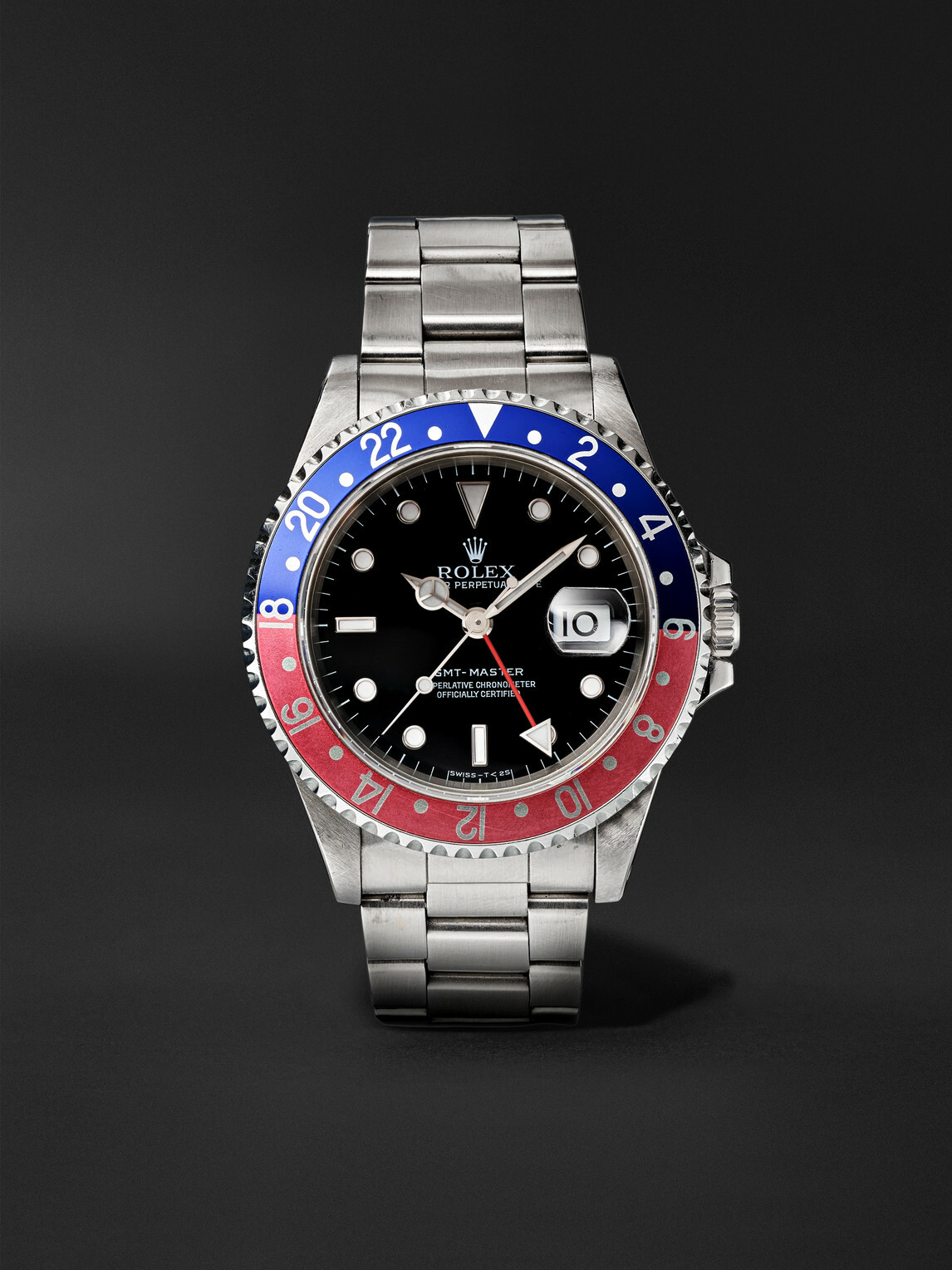 Stephanie Windsor - Rolex Vintage 1996 Pepsi GMT Master Automatic 40mm Stainless Steel Watch, ref. 16700 (Fits up to 7.5'' wrist)