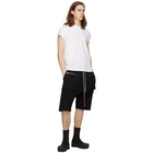 Rick Owens Drkshdw Black Drawstring Cargo Pods Shorts