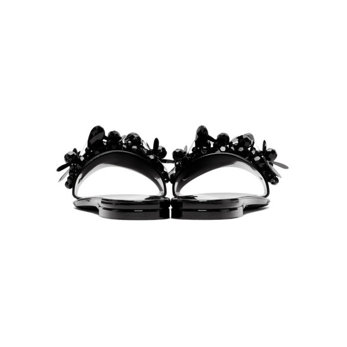 Simone Rocha Black Jelly Slides Simone Rocha