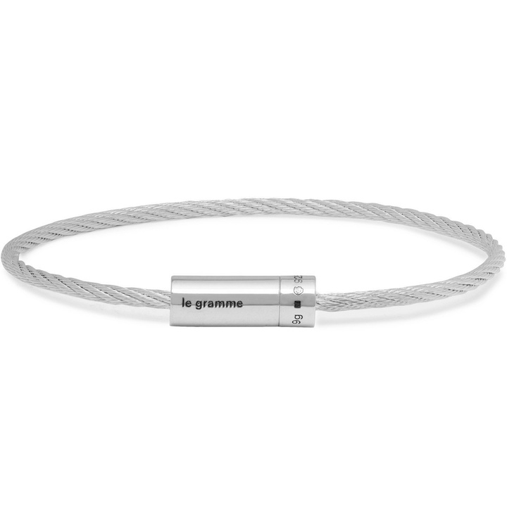 Photo: Le Gramme - Le Cable 9 Sterling Silver Bracelet - Silver