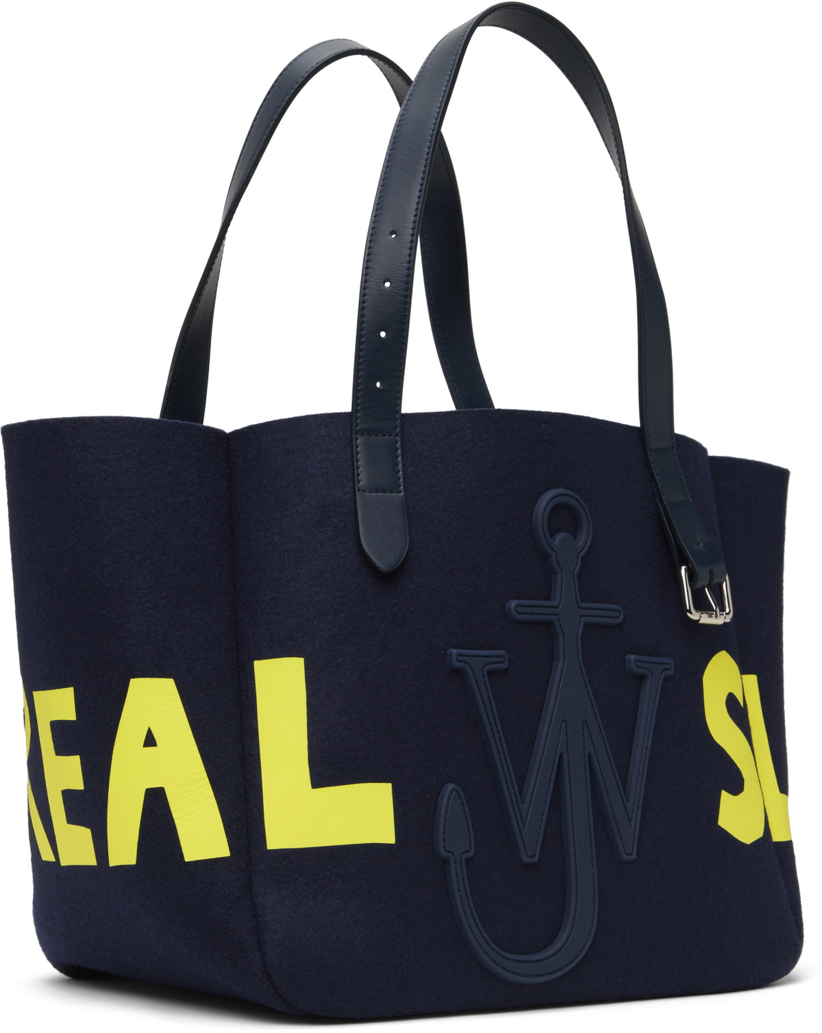 JW Anderson Navy Belt 'Real Sleep' Tote