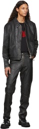 Han Kjobenhavn Black Cropped Leather Jacket
