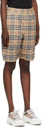 Burberry Beige Check Debson Shorts