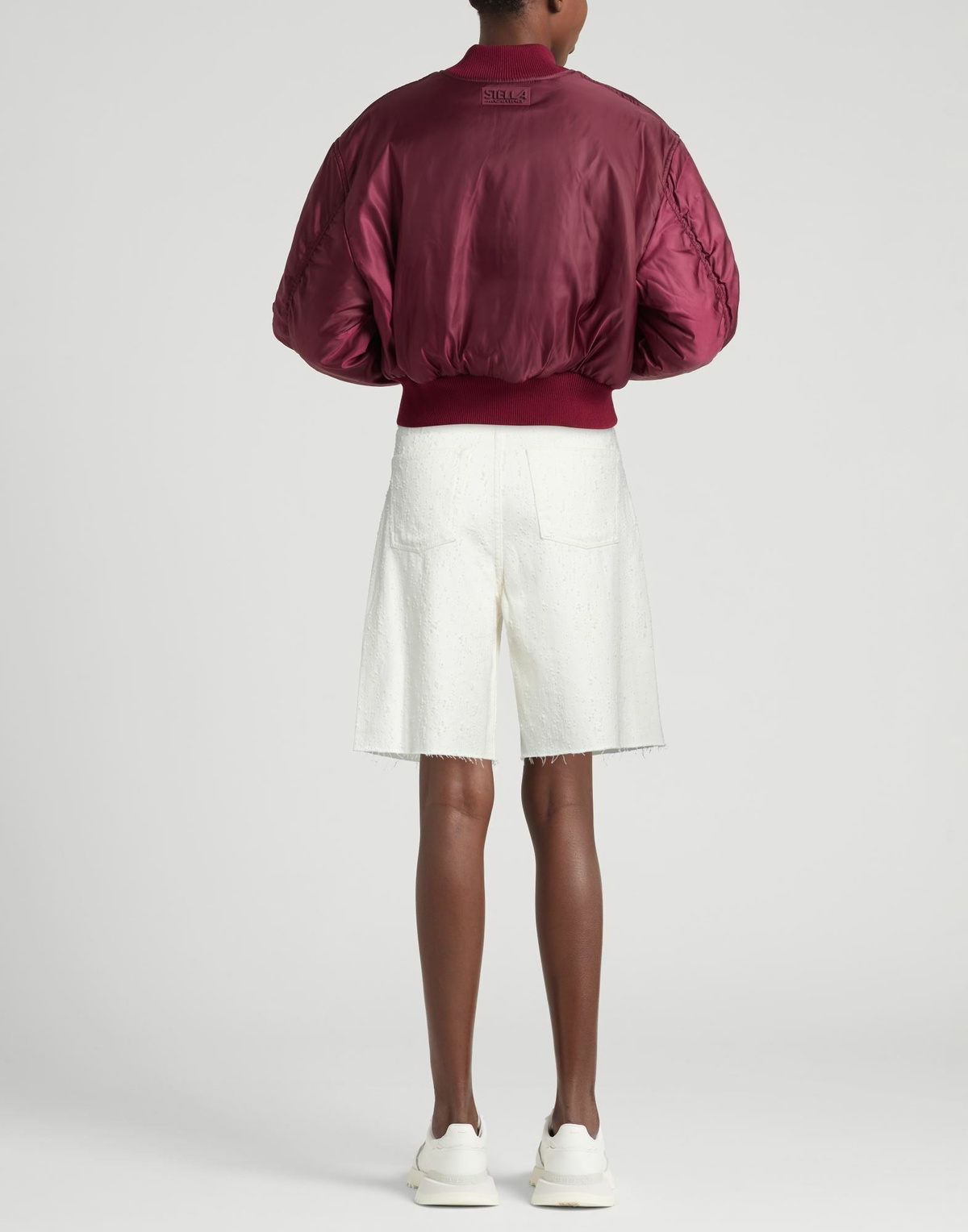 Halfboy Womens Denim shorts in White