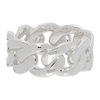 Ambush Silver Curb Chain Ring