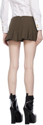 Sinéad O’Dwyer Brown Pleated Skort