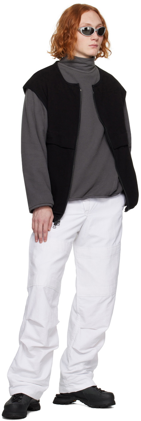 BRYAN JIMENÈZ White Paneled Trousers