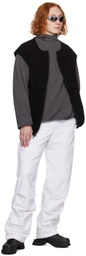 BRYAN JIMENÈZ White Paneled Trousers