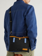 Master-Piece - Link Sakosh Leather-Trimmed Nylon-Twill Messenger Bag