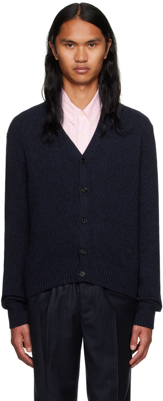 Photo: AMI Paris Navy Ami de Cœur Cardigan