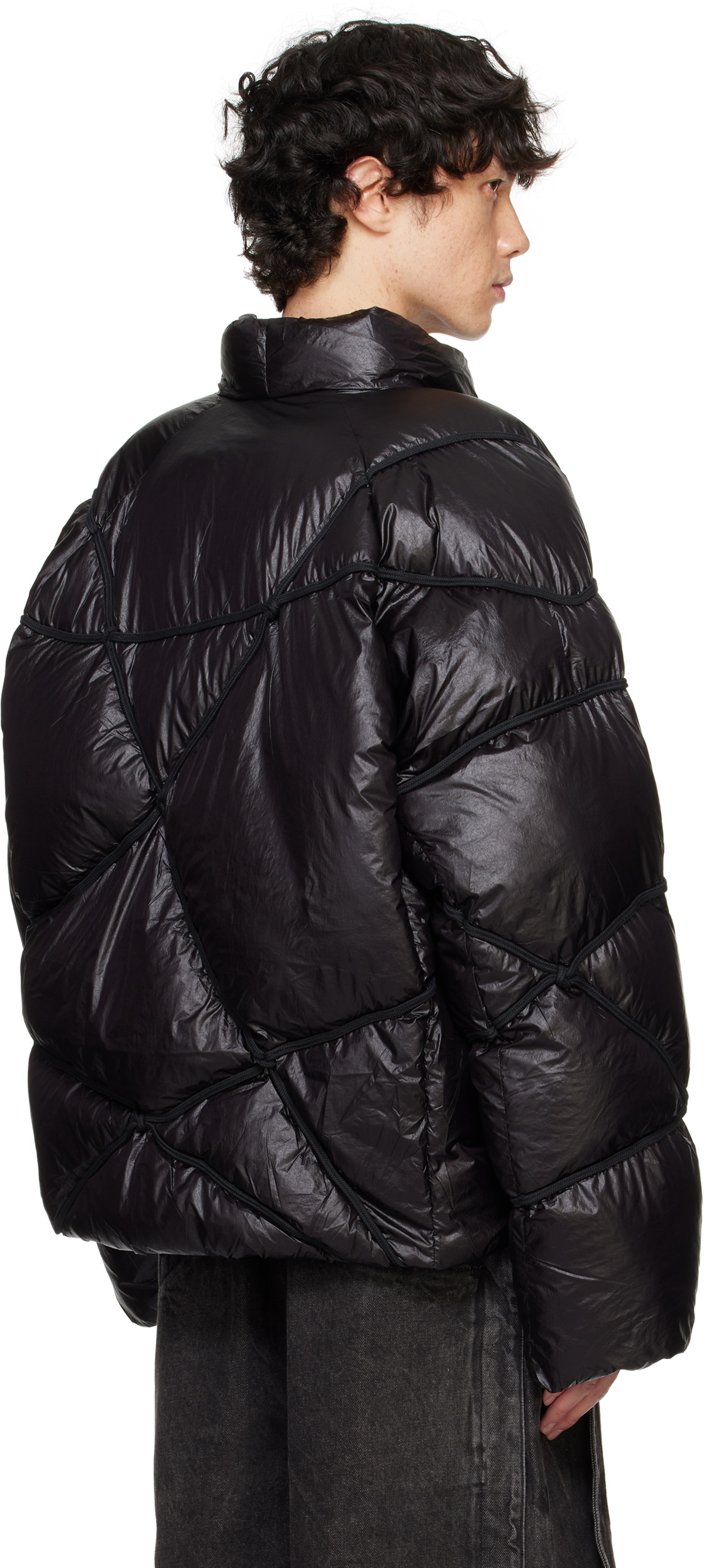 NAMESAKE Black Angler Binded Puffer Jacket