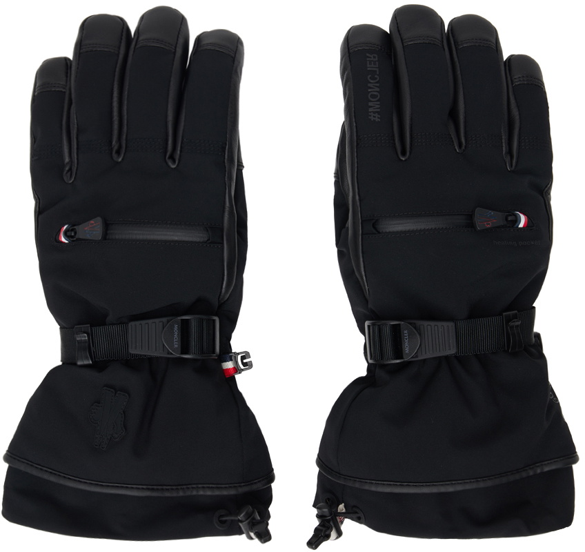 Moncler Grenoble Black Padded Gloves