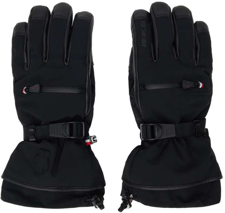 Photo: Moncler Grenoble Black Padded Gloves