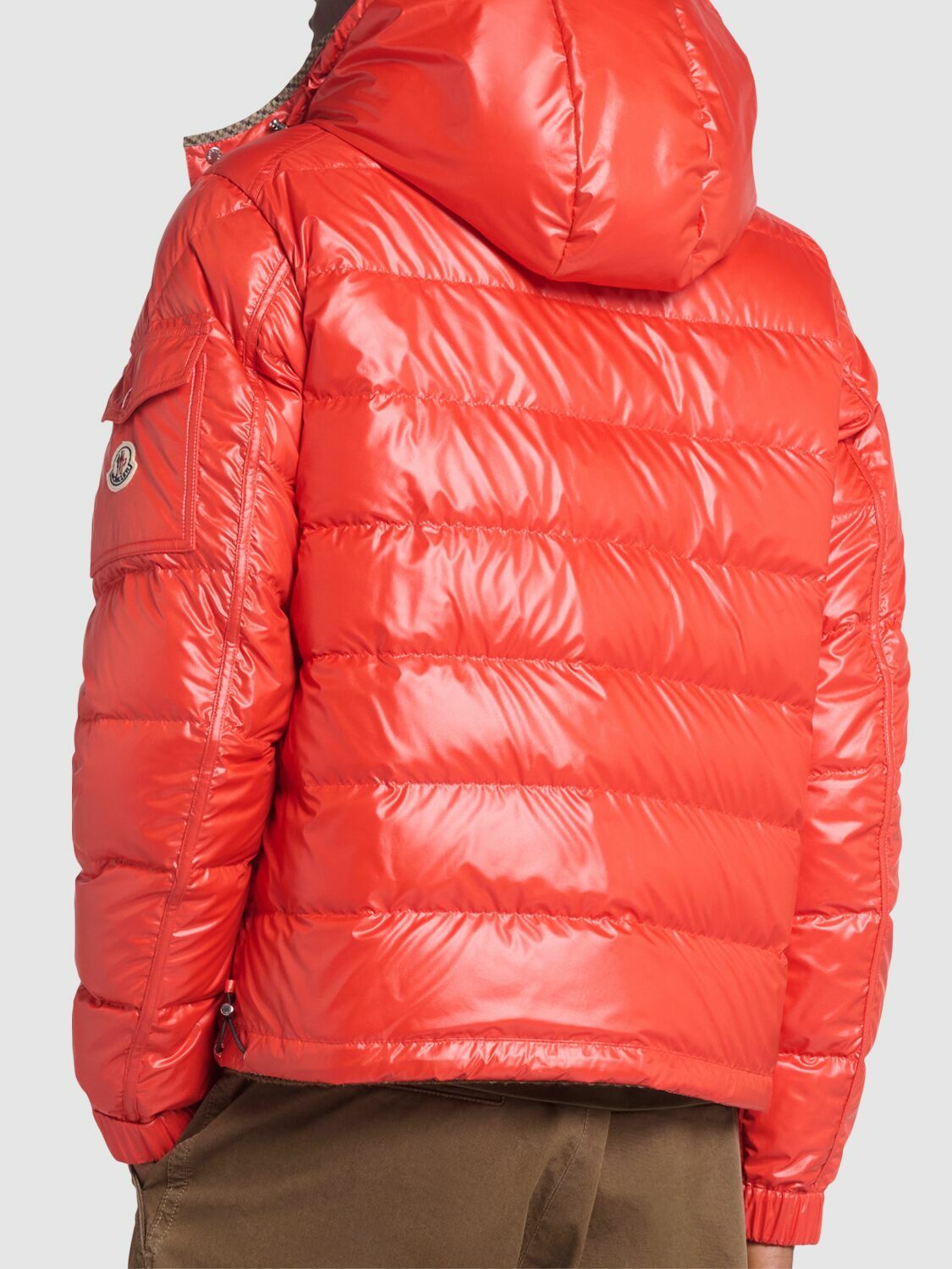 MONCLER Jonage Houndstooth Nylon Down Jacket Moncler MONCLER Jonage Houndstooth Nylon Down Jacket Moncler