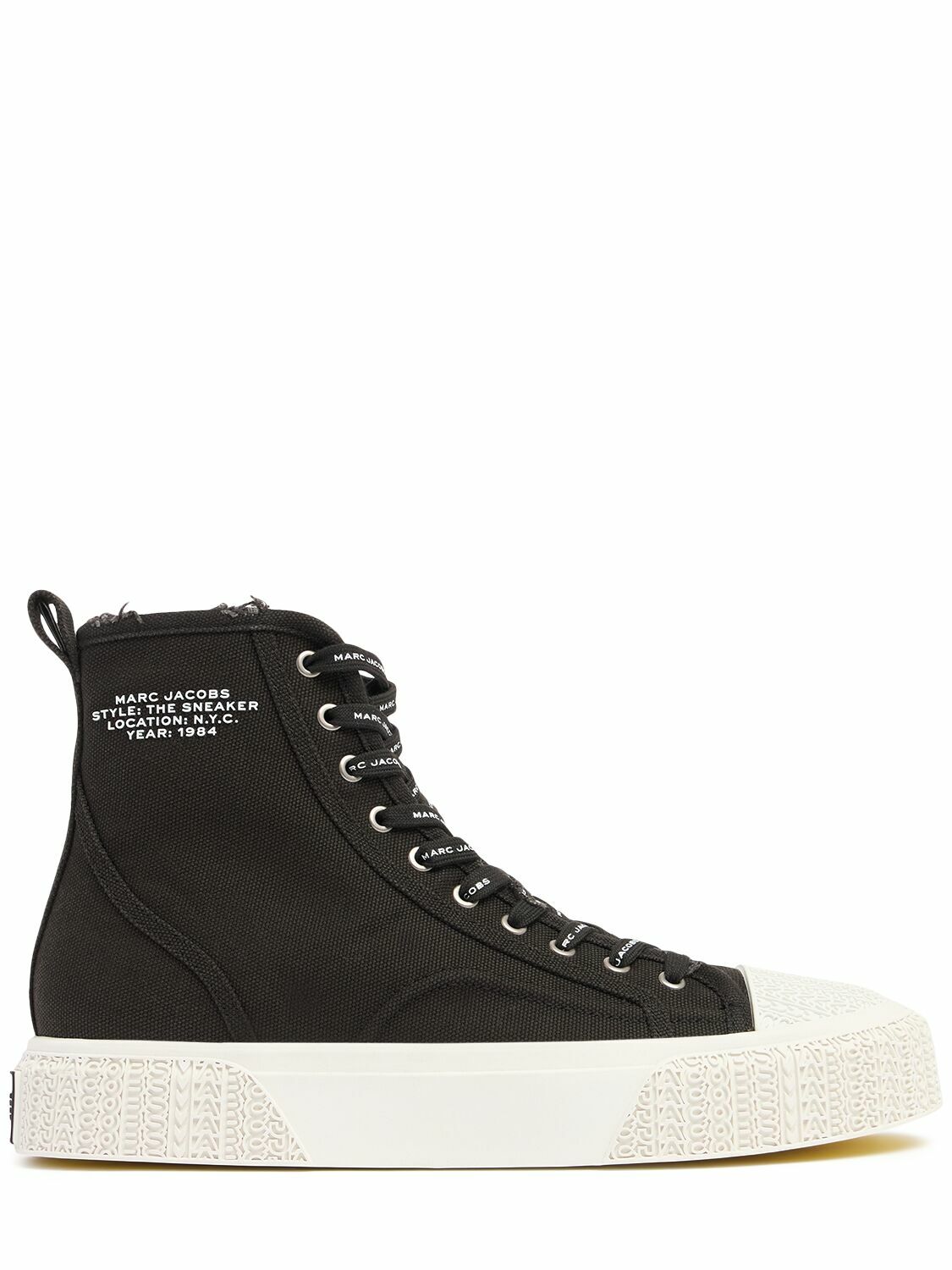 ★MARC JACOBS★ Canvas High Top Platform SneakerWhite MS4AA2 Marc Jacobs HI TOP PLATFORM LD44 | cruisefashion | REVERSIBLE