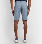 Aspesi - Cotton and Linen-Blend Shorts - Blue