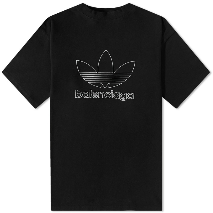 Photo: Balenciaga x Adidas T-Shirt in Black/White