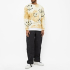 Market Men's Smiley Shibori Dye Crew Sweat in Cream