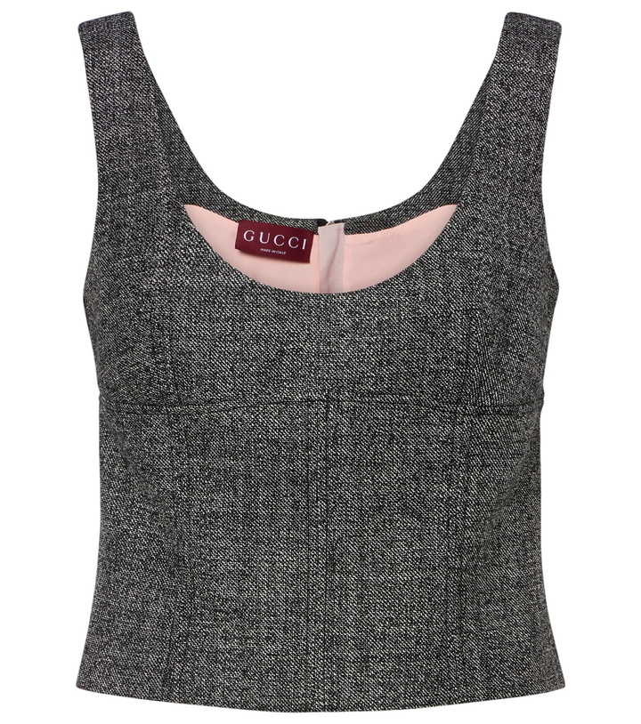 Photo: Gucci Cropped wool tank top