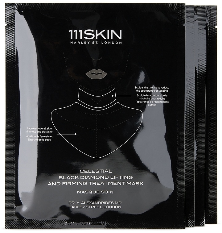 Photo: 111 Skin Celestial Black Diamond Lifting & Firming Treatment Mask Box, 4 x 2.5 oz