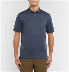 Theory - Standard Contrast-Tipped Pima Cotton-Blend Piqué Polo Shirt - Navy