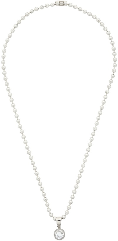 Photo: Martine Ali Silver Cary Crystal Necklace