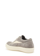 Rick Owens Vintage Panelled Brushed Suede Sneakers Grey