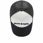 Palm Angels Men's Logo Trucker Cap in Black