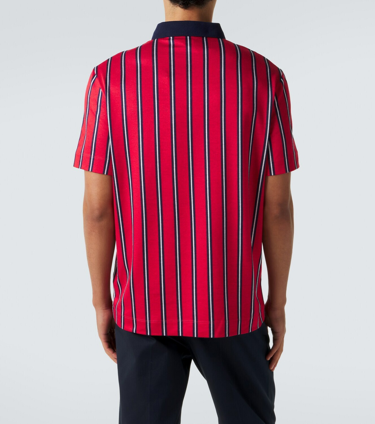 Valentino VLogo striped polo shirt