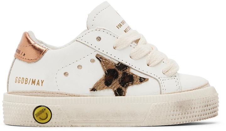 Photo: Golden Goose Baby White May Sneakers