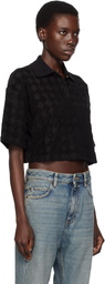 AMIRI Black MA Quad Toweling Polo