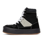 Palm Angels Black Snow High-Top Sneakers