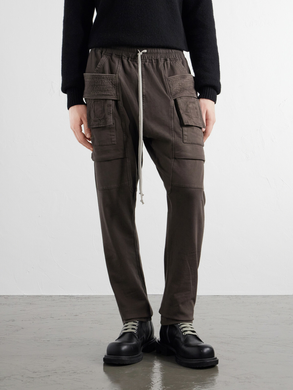 DRKSHDW by Rick Owens - Creatch Tapered Cotton-Jersey Sweatpants - Brown