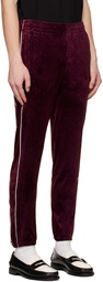 Sergio Tacchini Purple Jacquard Track Lounge Pants