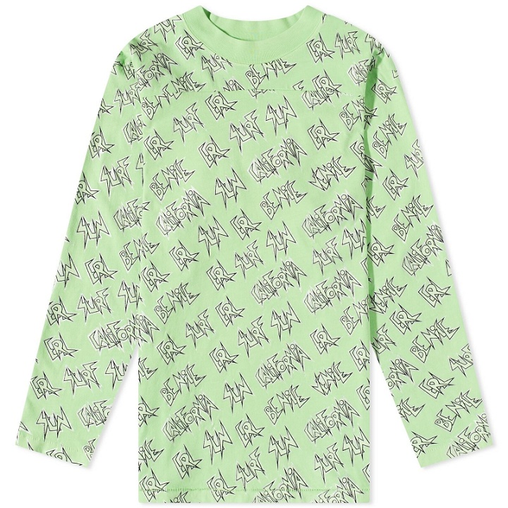 Photo: ERL Long Sleeve Logo Printed T-Shirt in Green