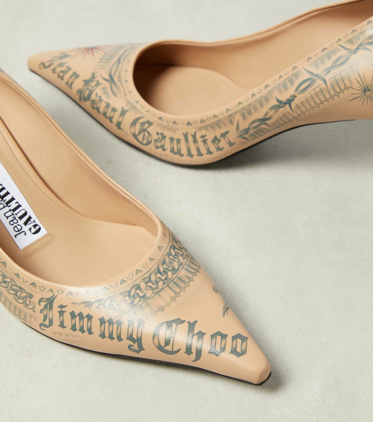 Jimmy Choo x Jean Paul Gaultier Tattoo leather pumps Jimmy Choo