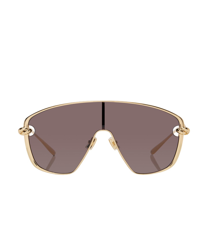 Photo: Bottega Veneta Knot shield sunglasses