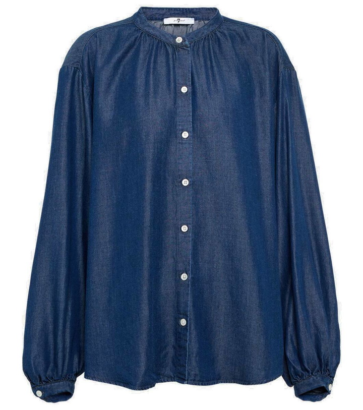 Photo: 7 For All Mankind Button-up tencel blouse