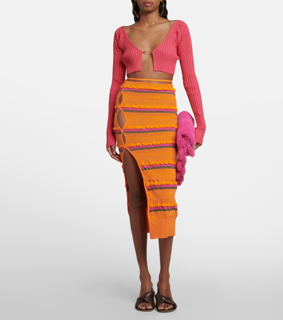 Jacquemus - La Maille Pralu cropped cardigan Jacquemus
