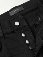 AMIRI - Thrasher Plus Skinny-Fit Distressed Stretch-Denim Jeans - Black