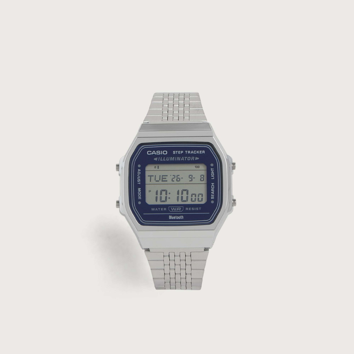 Casio F91 Vintage Trackers Watch in Silver/Blue
